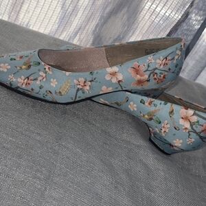 Floral Blue Women's Shoes